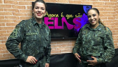 Cabo Elis e Soldado Vallezi representaram a força das mulheres na Polícia no 'Agora é Que São Elas'