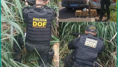 DOF apreendeu drogas no veículo que capotou e homem de Dracena  no Mato Grosso do Sul