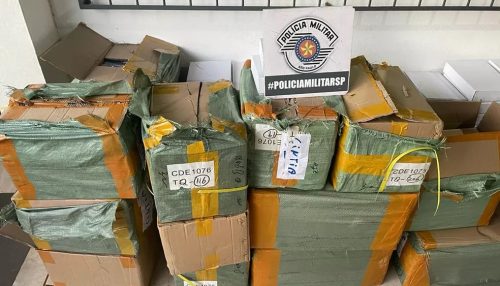 Polícia Militar apreende carga de produtos do Paraguai avaliada em R$ 300 mil