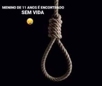 Menino de 11 anos é encontrado sem vida