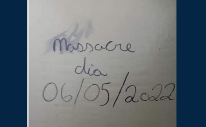 Escola em Osvaldo Cruz aciona a Polícia depois que mensagem sobre 'massacre' foi encontrada na unidade