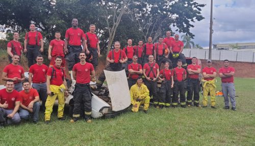 Pelotão do Corpo de Bombeiros de Adamantina, Osvaldo Cruz e Dracena participam de Treinamento de Salvamento Veicular