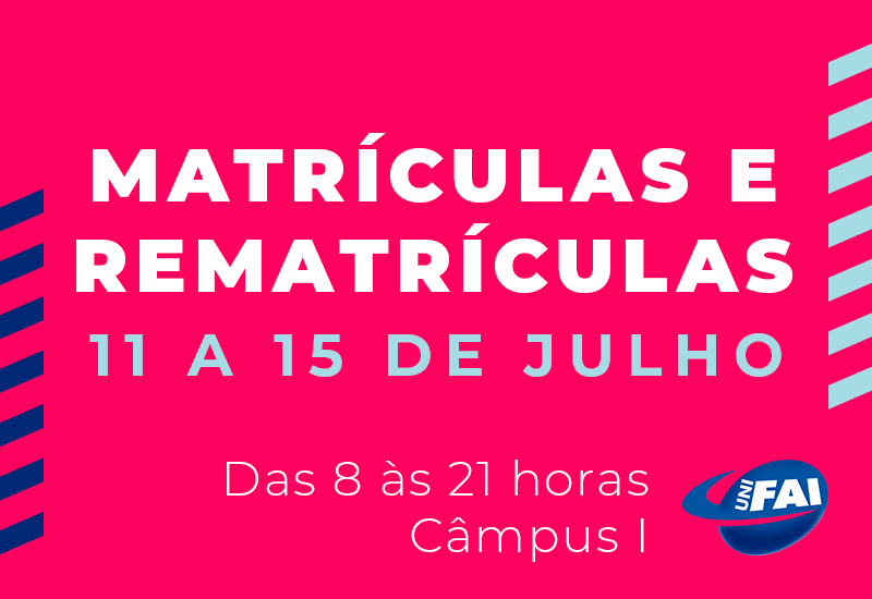 UniFAI abre período de matrículas e rematrículas  para o segundo semestre nesta segunda, 11