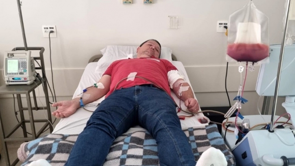 Uma década após realizar cadastro no Redome, morador de Adamantina faz doação de medula
