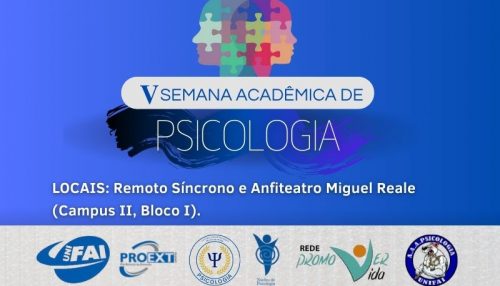 Psicologia da UniFAI e Rede Promover Vida convidam comunidade para V Semana Acadêmica