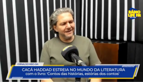Cacá Haddad estreia no mundo da literatura com o livro: 'Conto das histórias, estórias dos contos'.