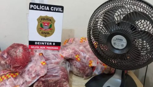 Cerca de 20kg de carnes para merenda e ventilador furtados de escola municipal são recuperados pela Polícia Civil