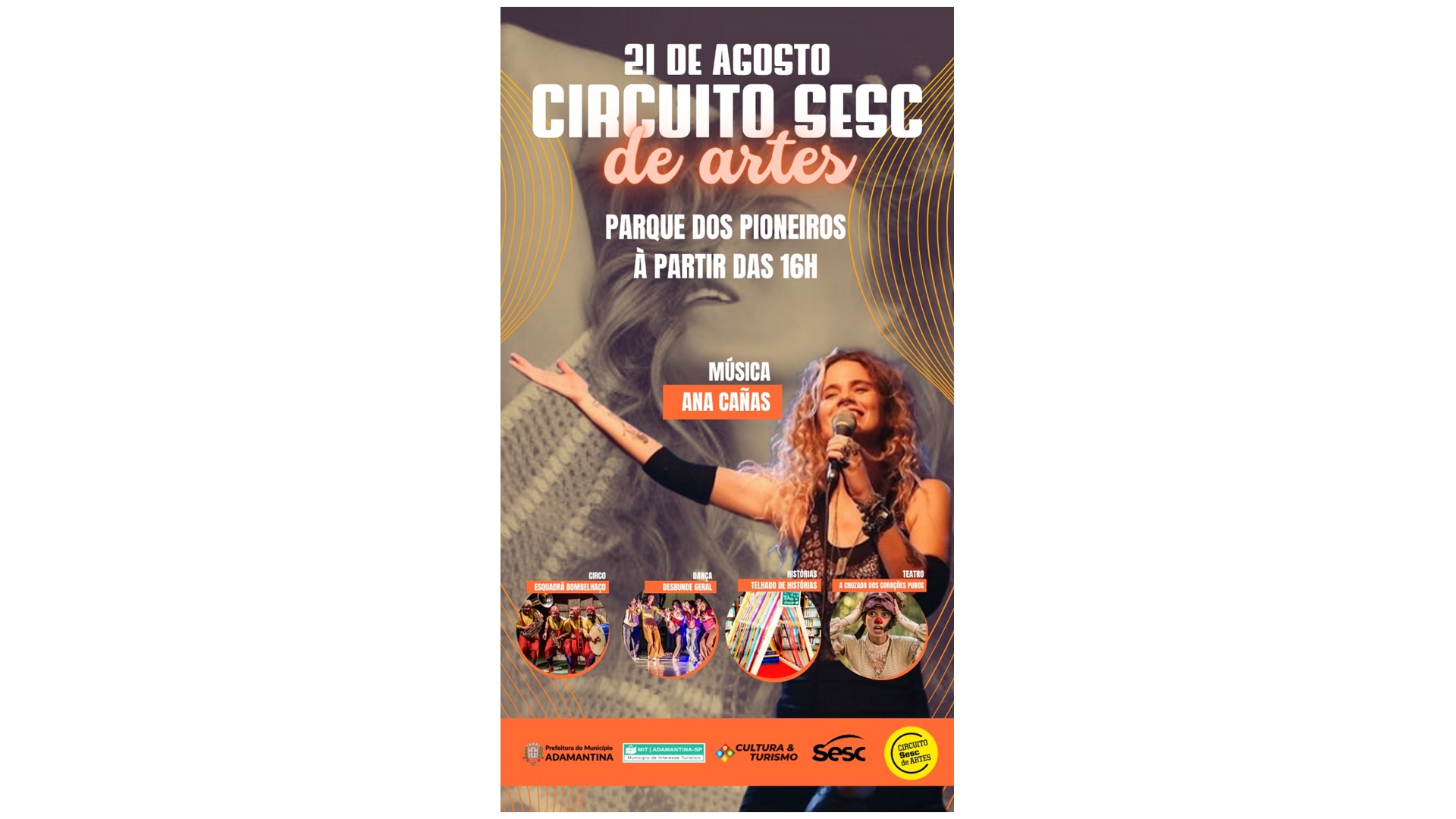 Adamantina recebe Circuito Sesc de Artes