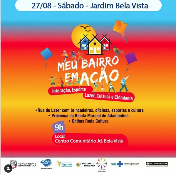 Jardim Bela Vista recebe Meu Bairro em Ação no sábado (27)