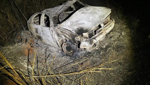 Após furtar veículo, homem capota carro e morre carbonizado na Rodovia Assis Chateaubriand, em Estrela do Norte