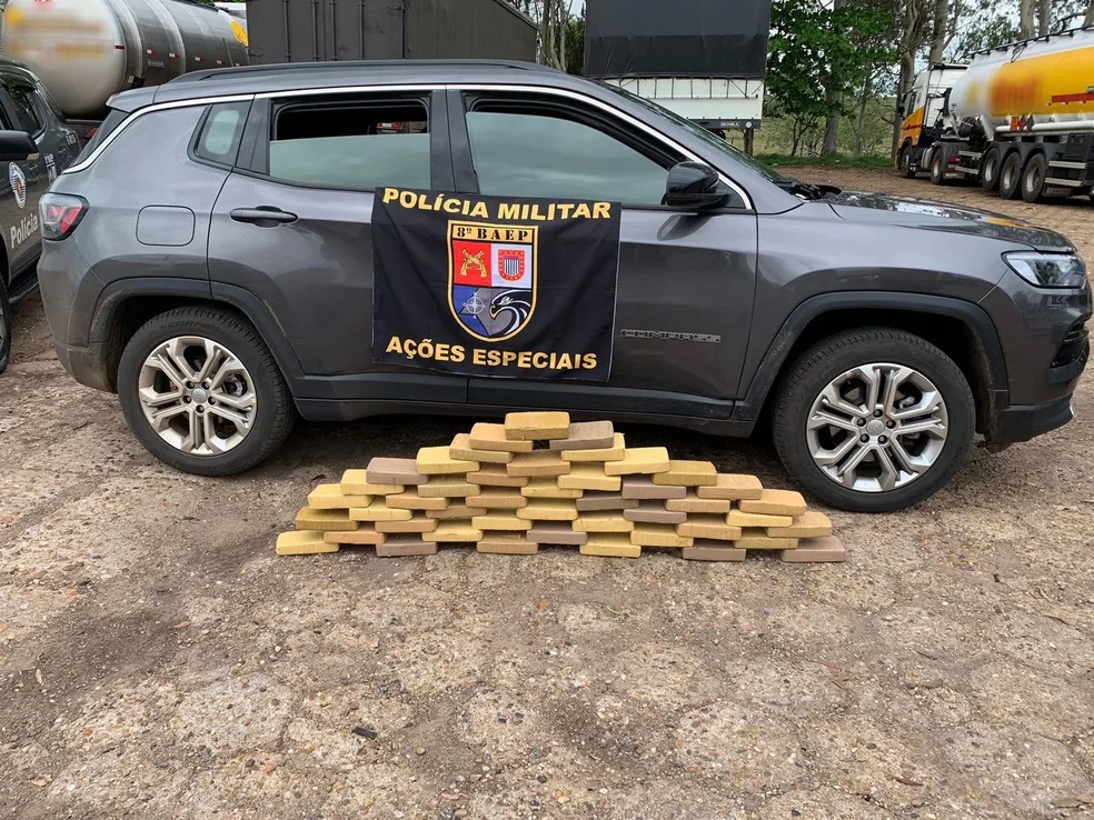 Ex-policial militar é flagrado com quase 50kg de crack e acaba preso por tráfico de droga junto com comparsa em Presidente Venceslau