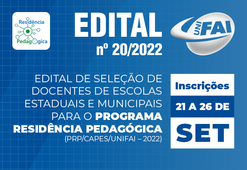 UniFAI abre inscrições a docentes da Educação  Básica para o Programa Residência Pedagógica