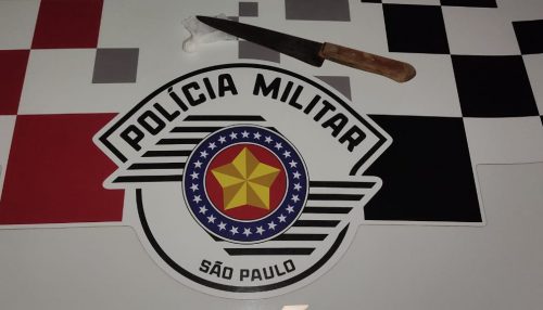 Após ameaçar esposa com faca, homem é preso por violência doméstica em Junqueirópolis