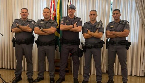 Policiais de Adamantina são homenageados pelo Comando Geral da PM em SP