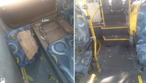 Estudantes brigam em ônibus e danificam veículo do transporte coletivo em Adamantina