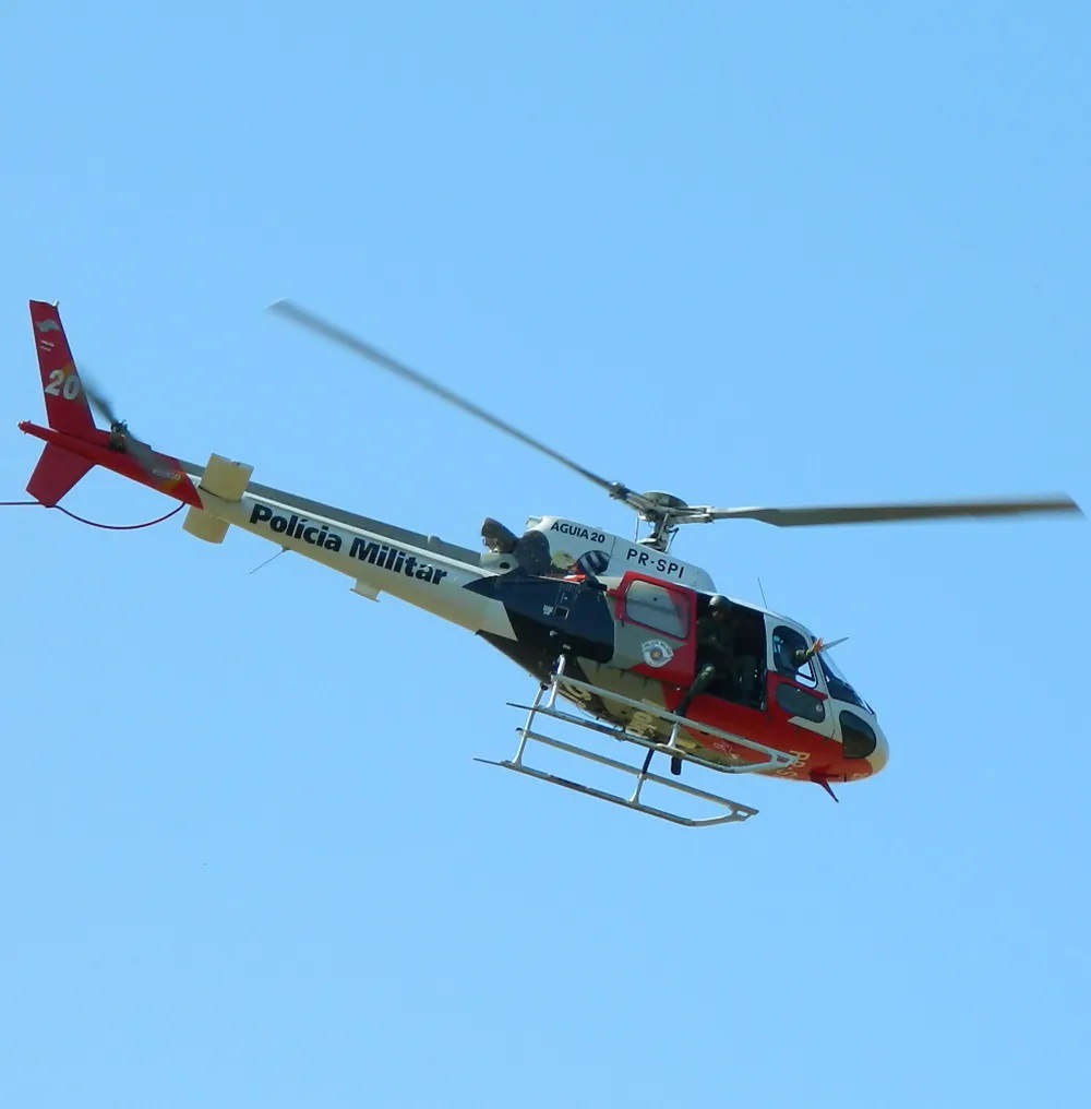 Em moto, dupla tenta fugir de viaturas e helicóptero Águia é acionado em Adamantina