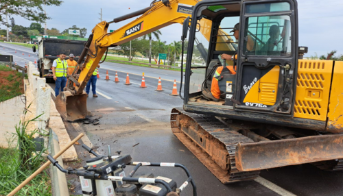 Acesso a Tupã tem interdição para reparo no pavimento