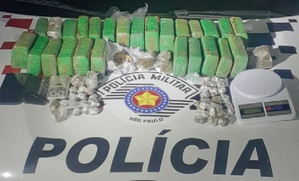 Homem é preso e dois adolescentes apreendidos por tráfico de drogas, em Dracena