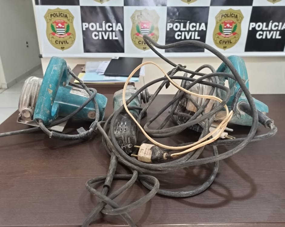 Polícia Civil recupera ferramentas de construção civil, furtadas em Dracena