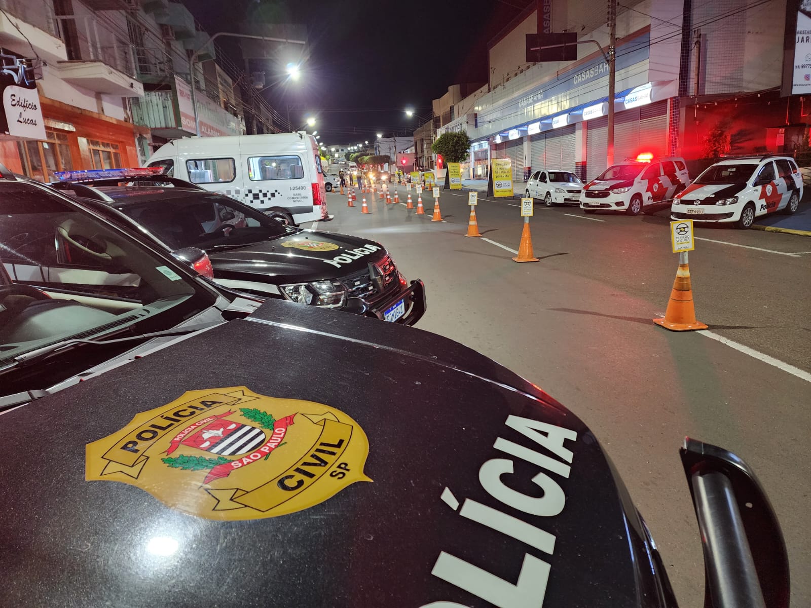 Operação Direção Segura faz dois flagrantes de crime de embriaguez ao volante em Dracena