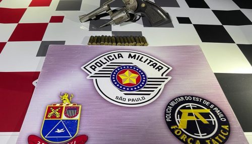 Polícia Militar prende homem por porte ilegal de arma de fogo em Dracena