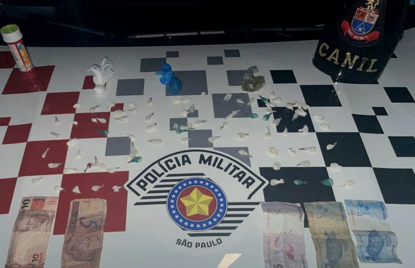 Dois homens, de 23 e 29 anos, são presos por tráfico de drogas em Panorama