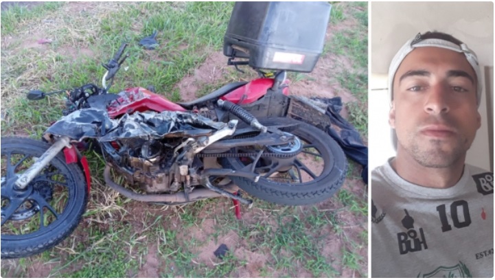 Motociclista morre após colisão frontal com carro em estrada vicinal de Dracena