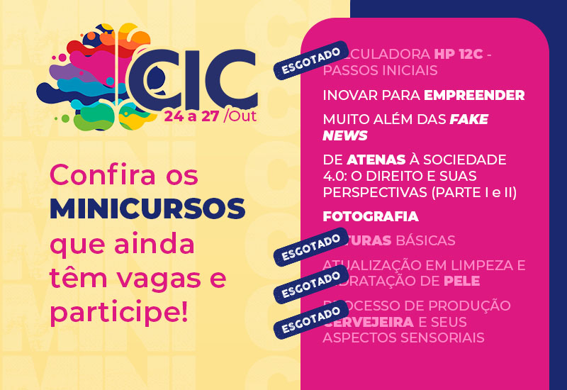 Congressos Científicos 2022 da UniFAI têm vagas remanescentes para minicursos gratuitos