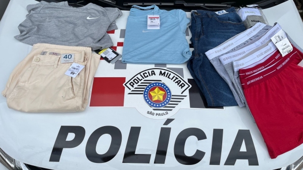 Homem furta lojas no comércio de Adamantina e acaba preso em flagrante pela Polícia Militar