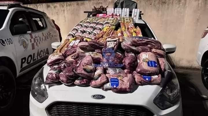 Polícia Militar prende 4 mulheres e 1 homem por furto de Picanha na cidade de Rio Claro