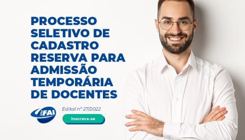 UniFAI abre inscrições de processo seletivo para docentes até dia 25