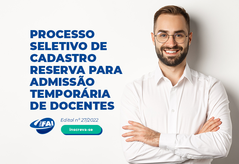 UniFAI abre inscrições de processo seletivo para docentes até dia 25
