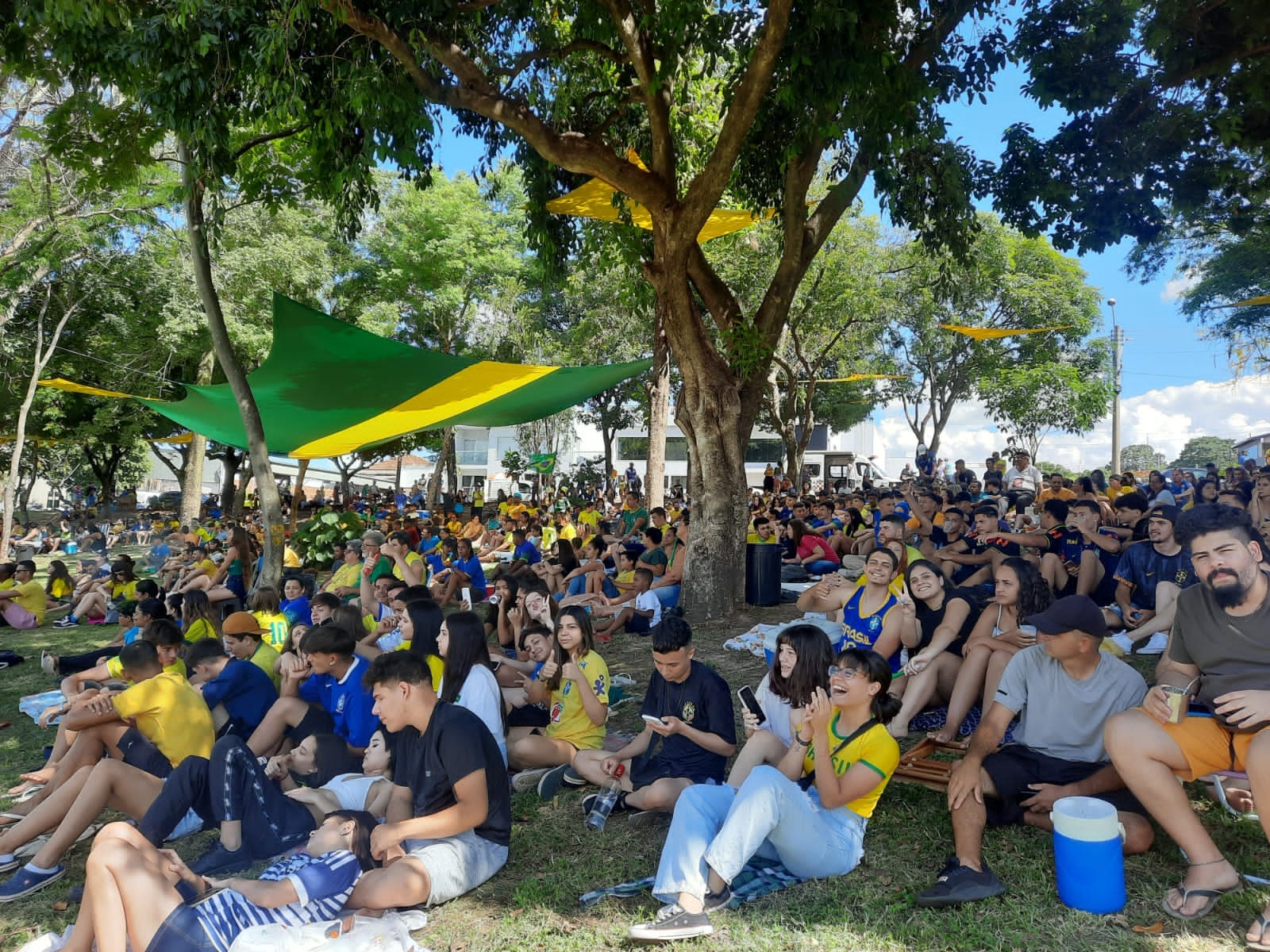O segundo jogo do Brasil na Copa, movimentou a torcida que queria gritar mais vezes, gooooool!