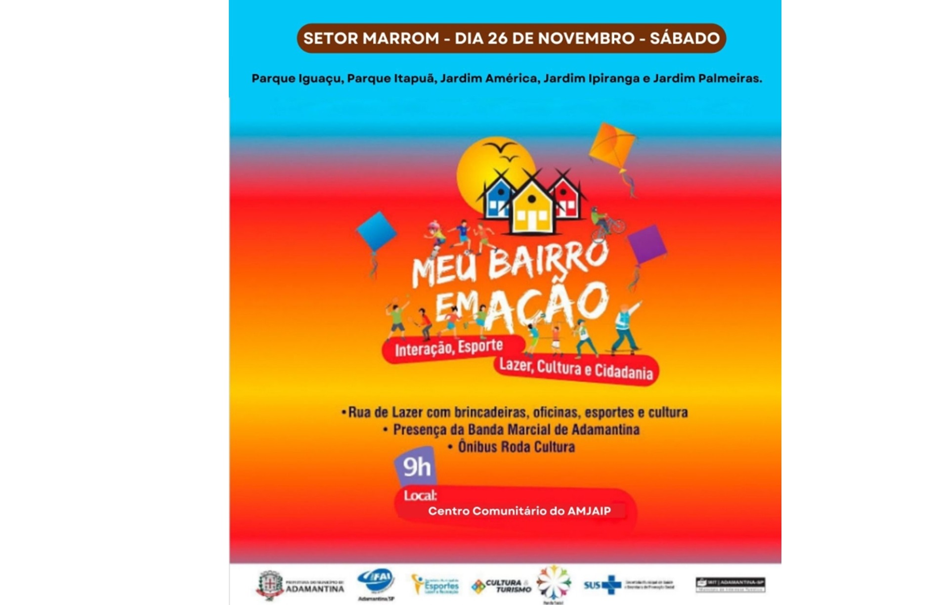 Meu Bairro em Ação chega ao Centro Comunitário da AMJAIP