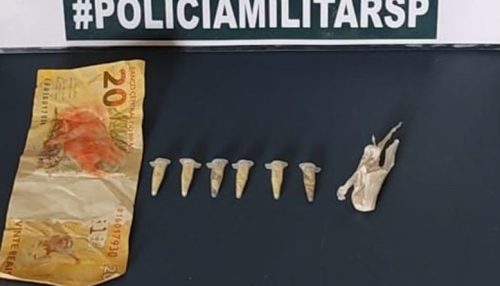 Homem de 41 anos é preso pela Polícia Militar por tráfico em Osvaldo Cruz