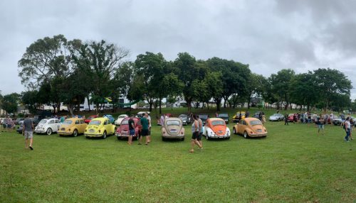 Encontro atrai 113 carros antigos e arrecada 150 quilos de alimentos