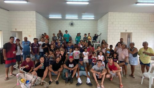 Família Borges, fez das dificuldades do passado a motivação para realizar festa de fim de ano para crianças