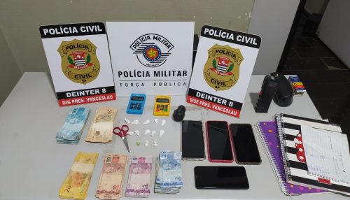 Operação conjunta prende duas mulheres por tráfico de drogas e apreende mais de R$ 6 mil em Mirante do Paranapanema