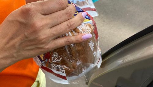 Ação social expressa gratidão.