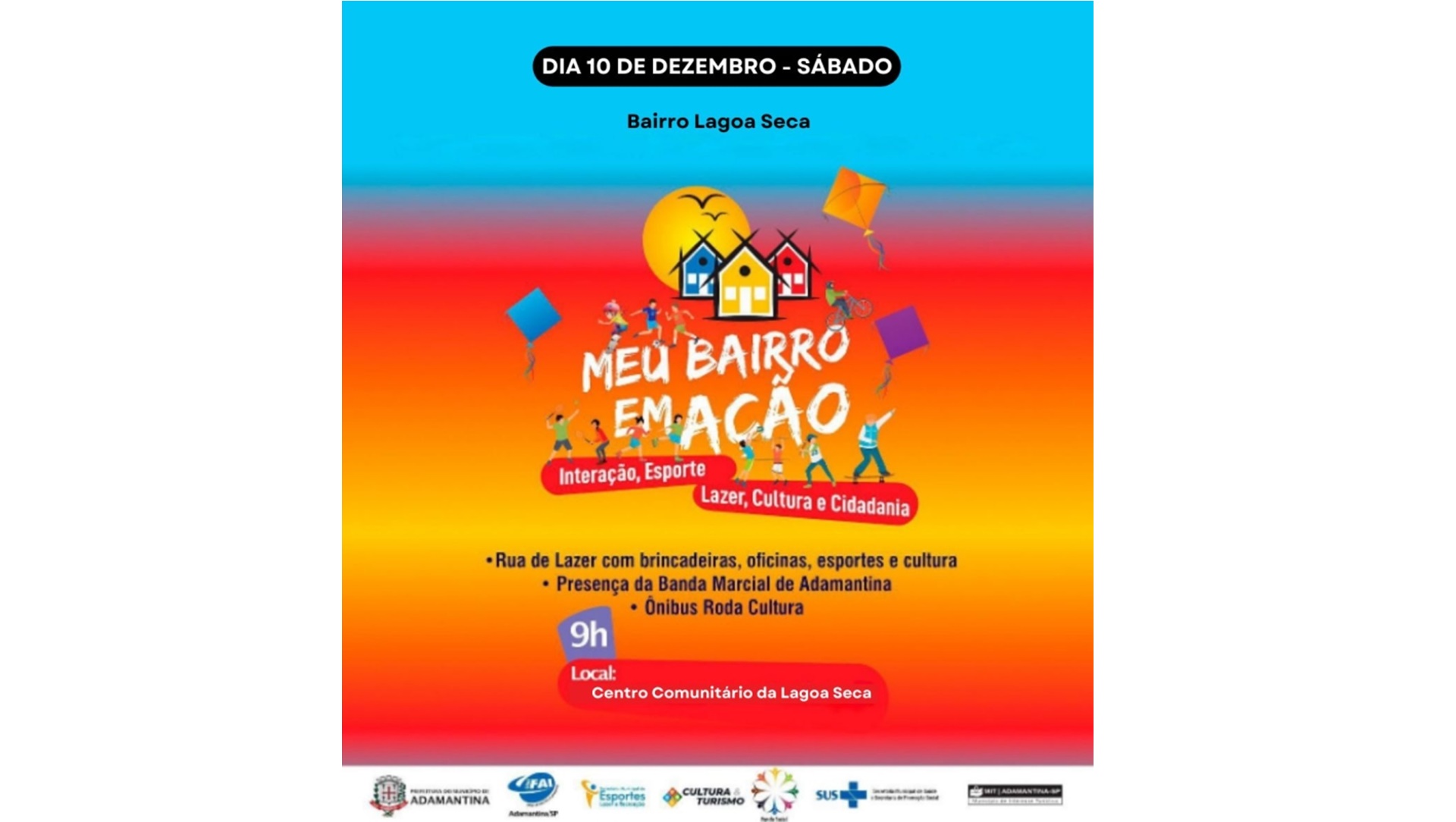 Meu Bairro em Ação encerra programação do ano no bairro Lagoa Seca