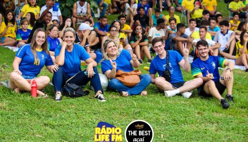 O cenário perfeito, a torcida linda, só faltou a vitória do Brasil
