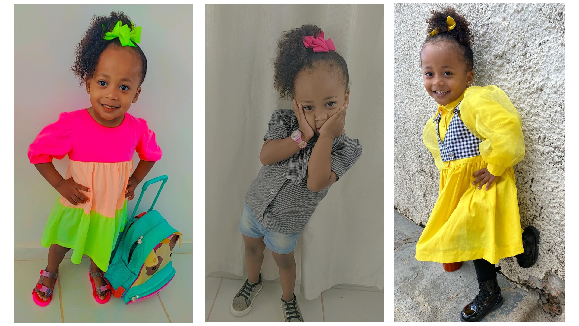 Garotinha Fashion, Alicia Dias, encanta com seus cachinhos e estilo