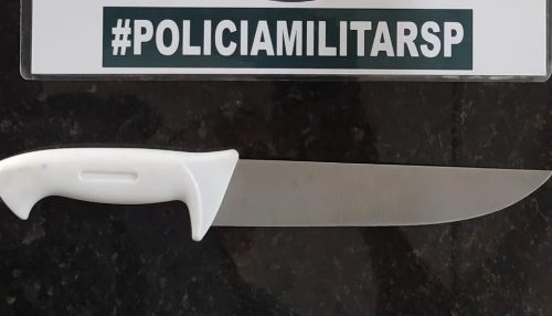 Homem de 23 anos é preso por ameaçar ex-namorada de morte com faca, em Osvaldo Cruz