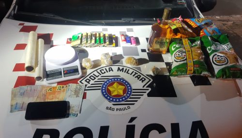 Policia Militar em Adamantina, prendem indivíduos por furto/ recepção e tráfico de drogas