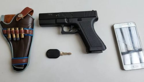 Após ouvir disparos de arma, Polícia Militar prende suspeito de furtar veículo e roubar R$ 4 mil de uma residência