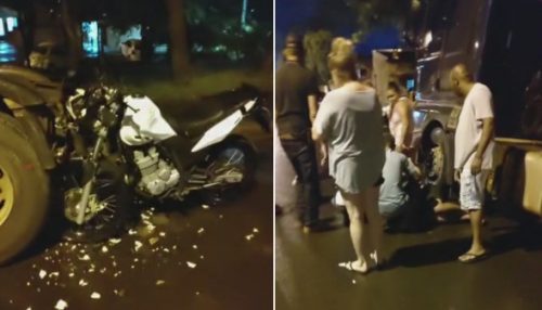 Um novo acidente deixa motociclista ferido na Avenida Rio Branco, no Jardim Adamantina