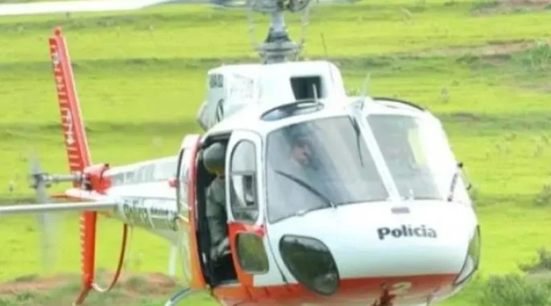 Helicóptero Águia faz buscas em Adamantina por adolescente que matou homem e fugiu da Fundação Casa