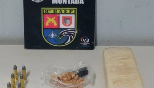 Genro guarda munições de arma de fogo na casa da sogra e acaba preso