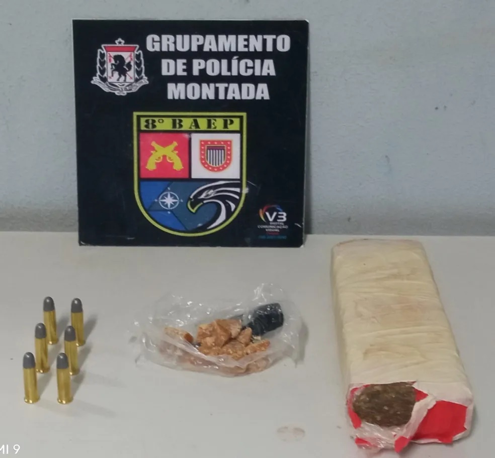 Genro guarda munições de arma de fogo na casa da sogra e acaba preso