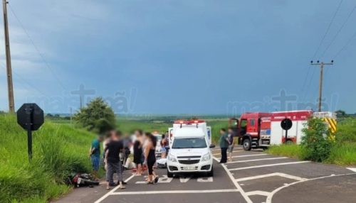 Motociclista fica gravemente ferido em acidente na vicinal que liga Tupã a Varpa